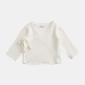 Cashmere Wrap Top and Footed Legging Set | Snow White