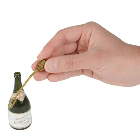 Champagne Bubbles in Bottle