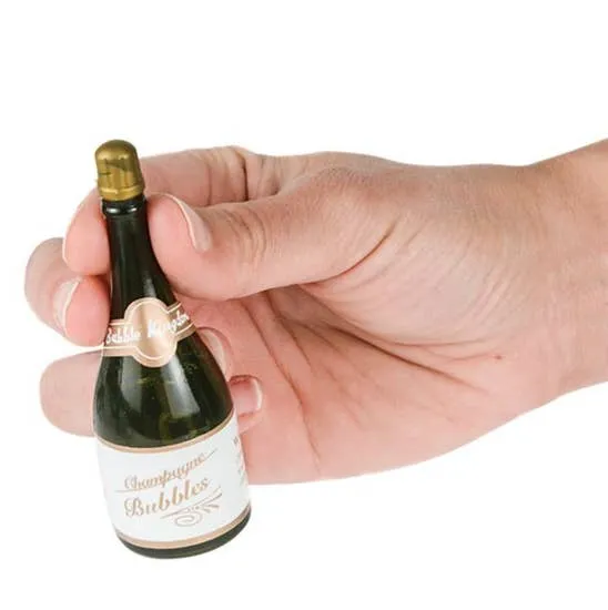 Champagne Bubbles in Bottle