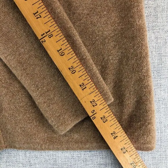 Charter Club 100% Cashmere Luxury‎ Button Front Sweater Blazer Tan Beige Size XS