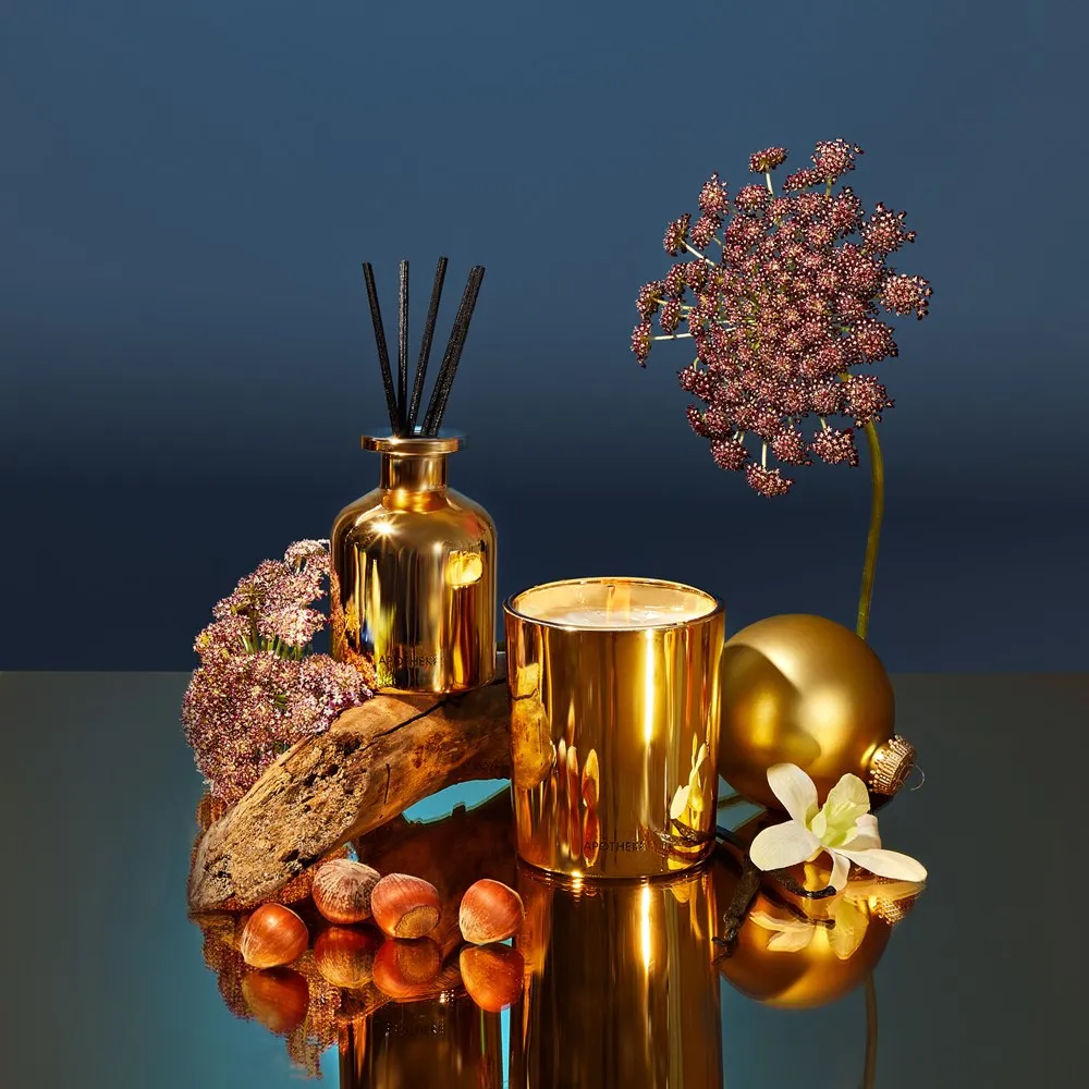 Chestnut Cardamom Mini Candle and Reed Diffuser Duo Set