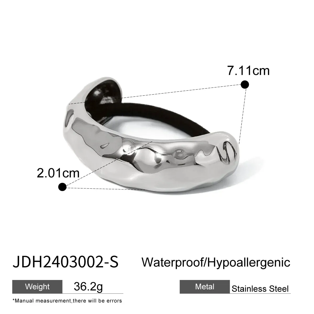 Chic Semicircle Arc Curved Buckle Hair Tie