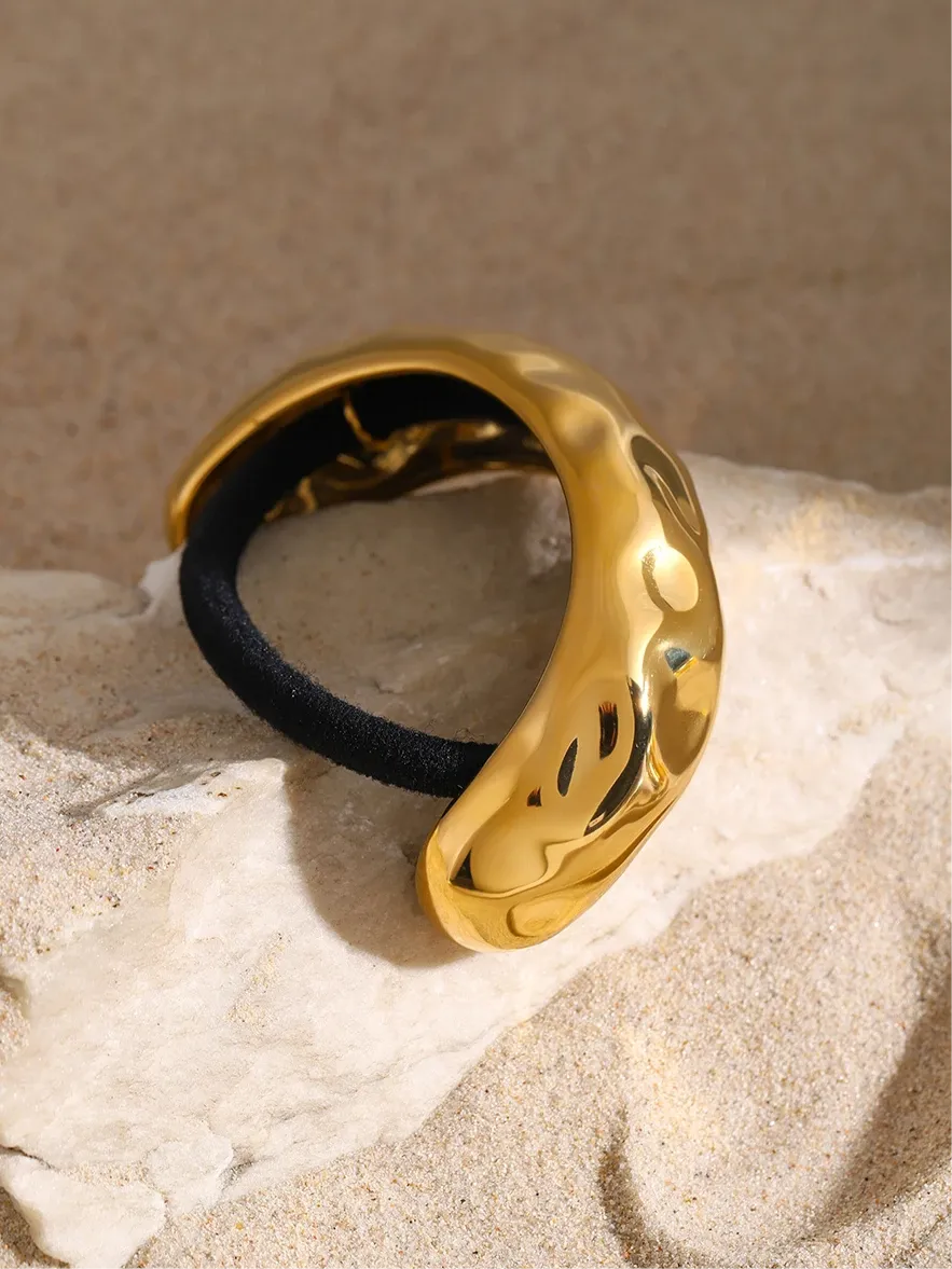Chic Semicircle Arc Curved Buckle Hair Tie