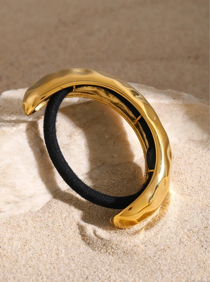 Chic Semicircle Arc Curved Buckle Hair Tie