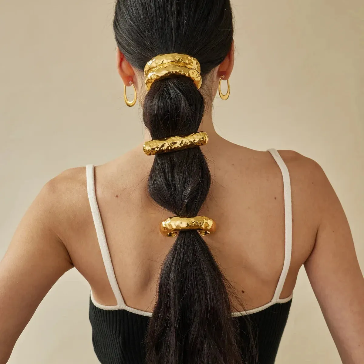 Chic Semicircle Arc Curved Buckle Hair Tie