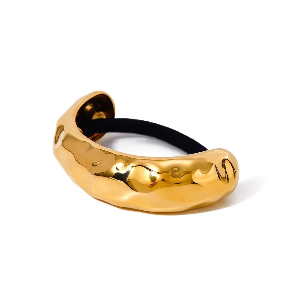 Chic Semicircle Arc Curved Buckle Hair Tie