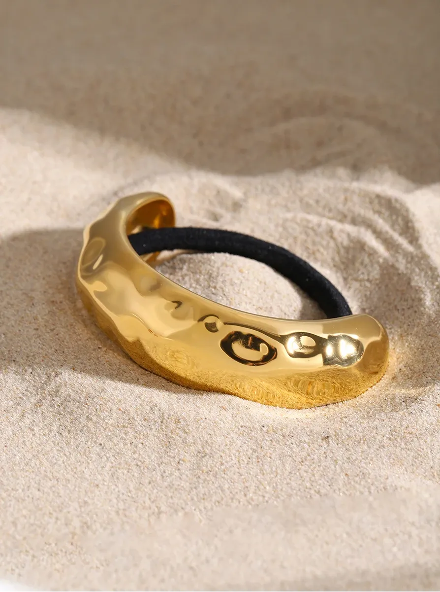Chic Semicircle Arc Curved Buckle Hair Tie