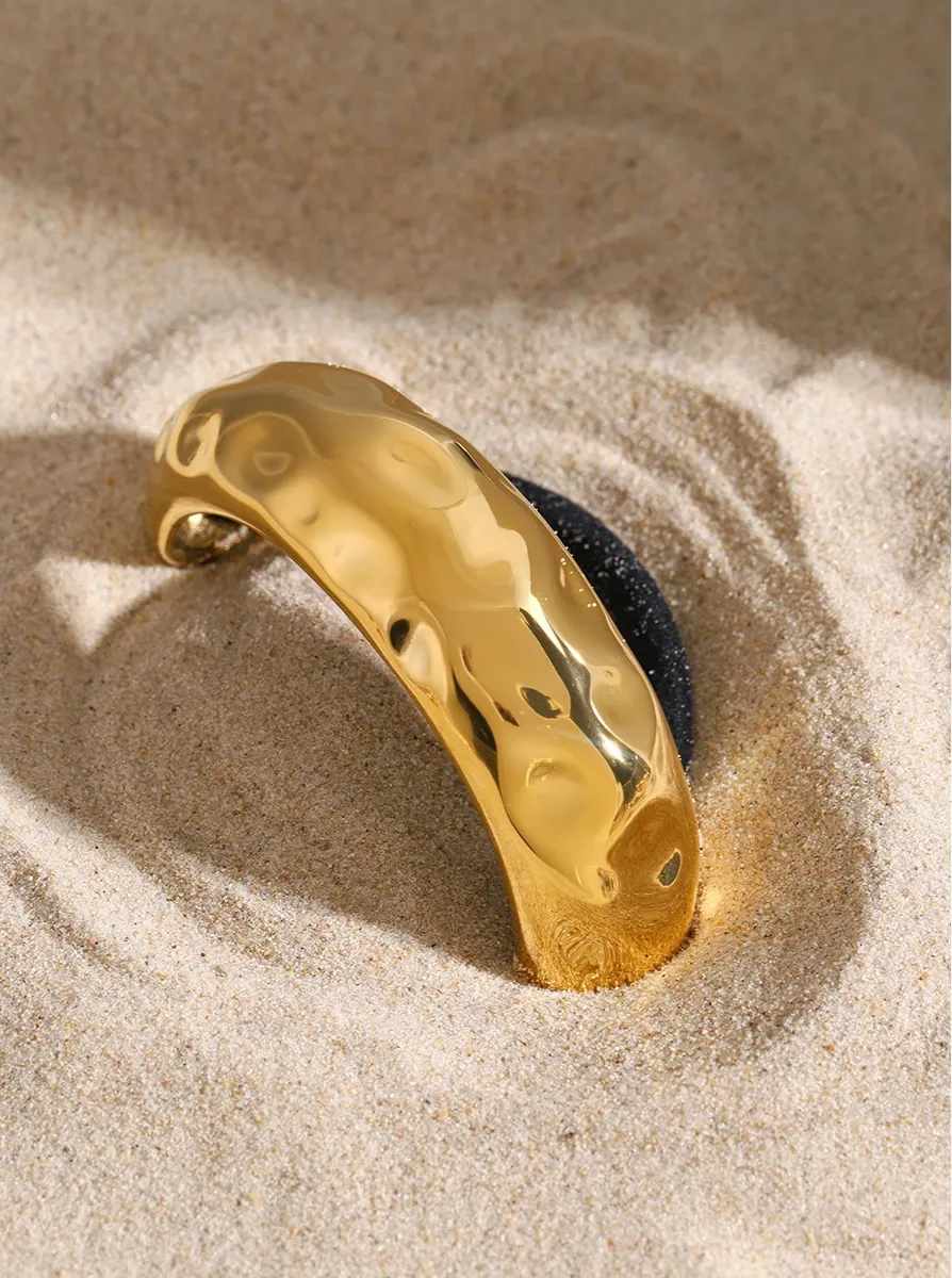 Chic Semicircle Arc Curved Buckle Hair Tie