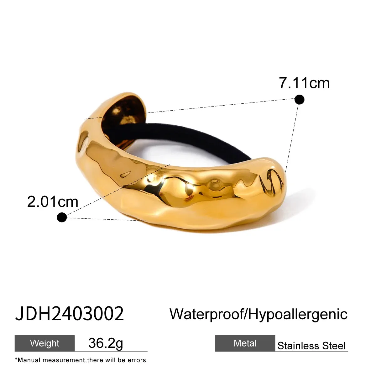Chic Semicircle Arc Curved Buckle Hair Tie