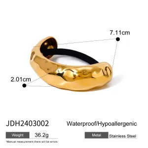 Chic Semicircle Arc Curved Buckle Hair Tie