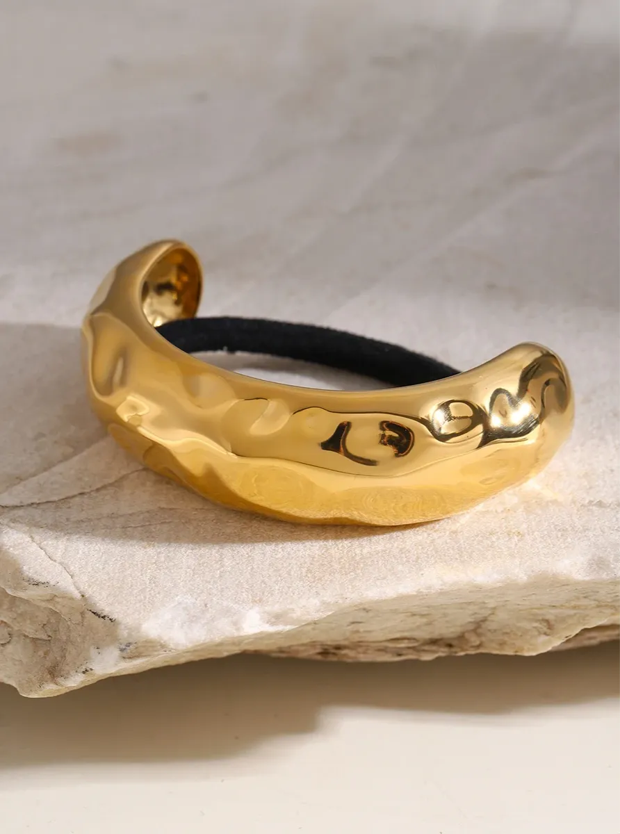 Chic Semicircle Arc Curved Buckle Hair Tie