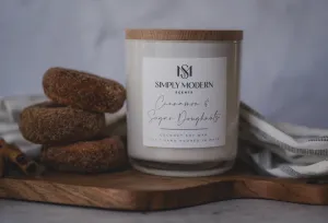 Cinnamon & Sugar Donuts | White Coconut Soy Wax Candle