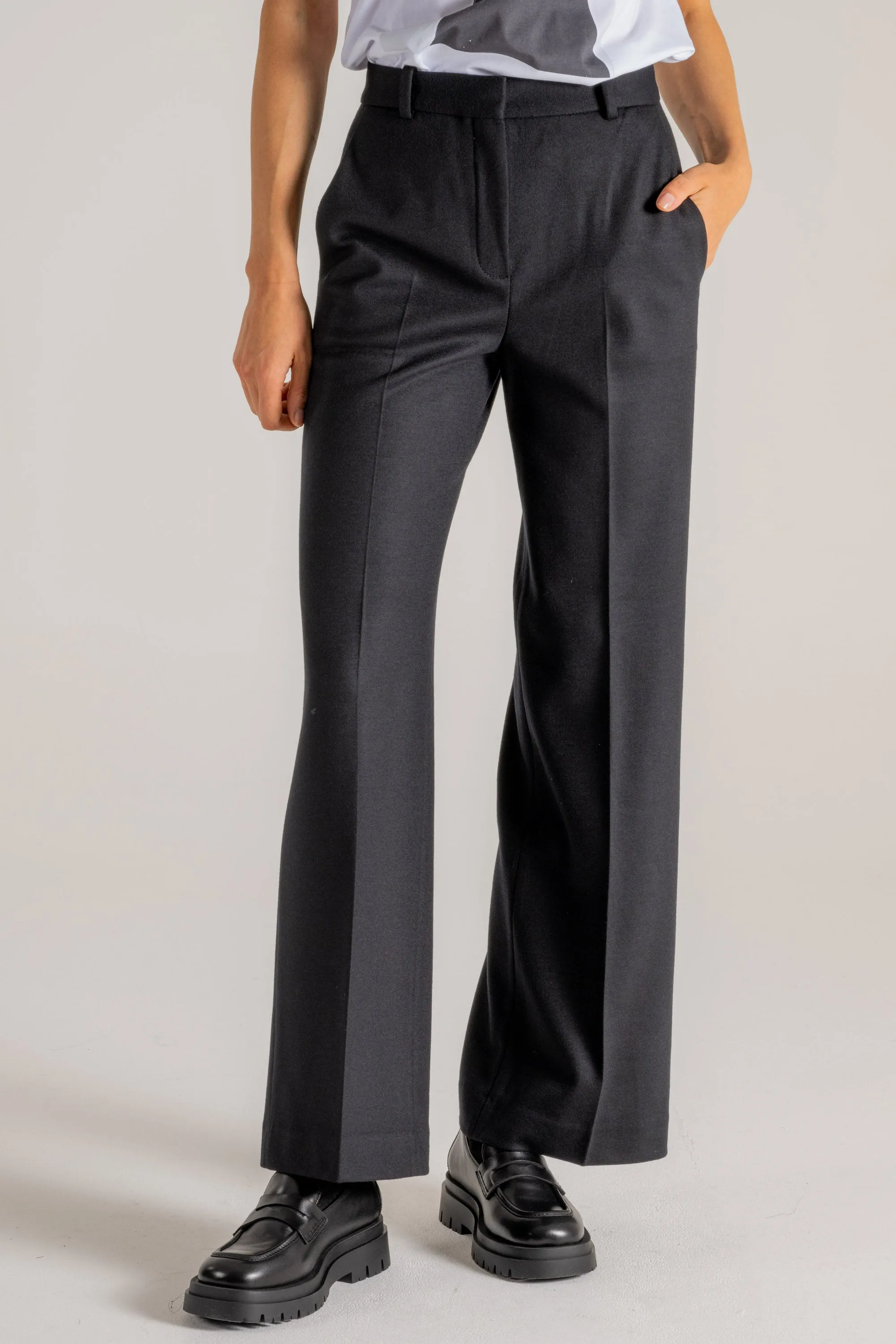 Circolo 1901 Pantalone Lana Nero Donna