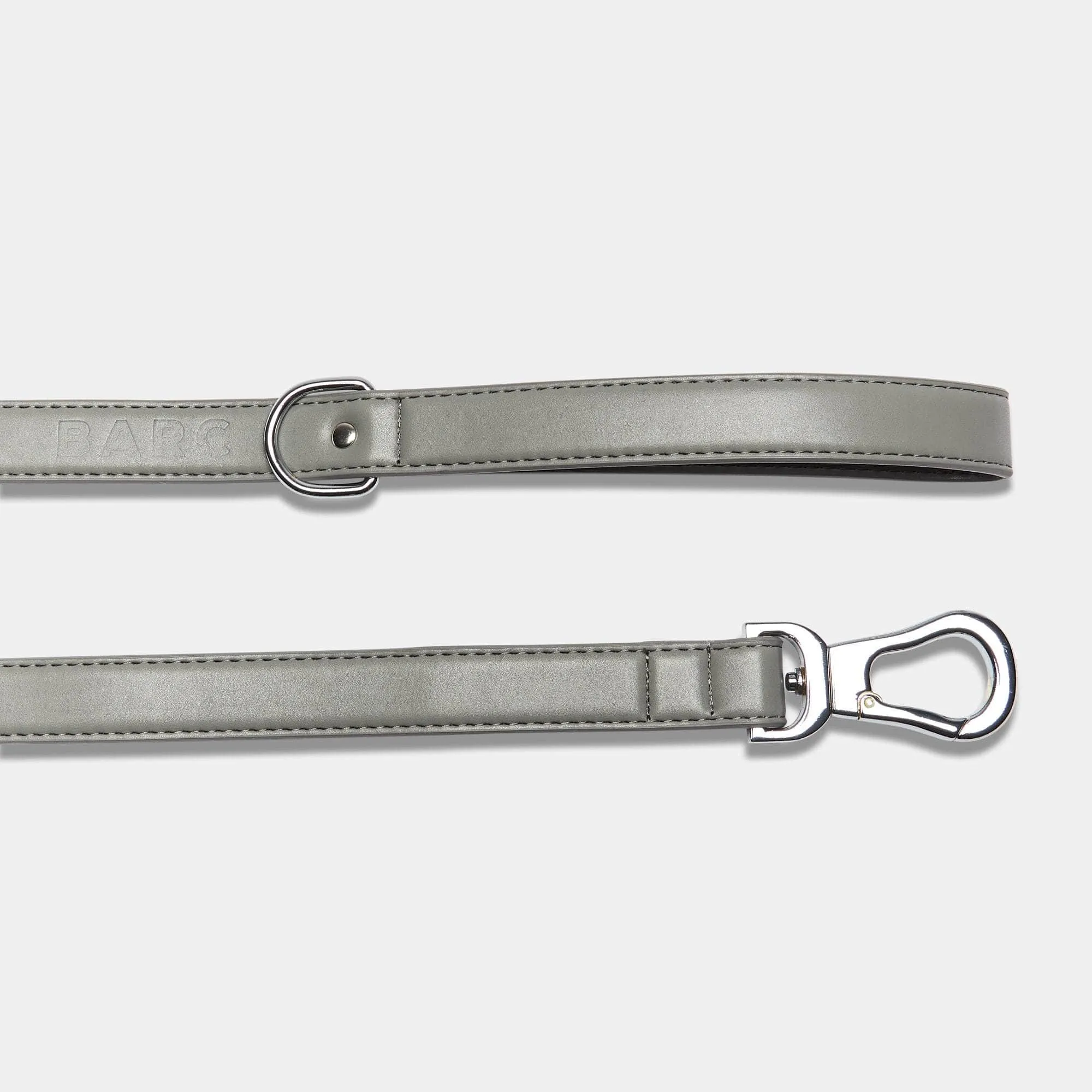 City Vegan Leather Dog Lead | Ash Grey