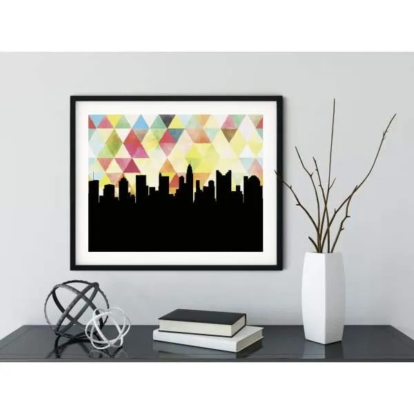 Columbus, Ohio geometric skyline
