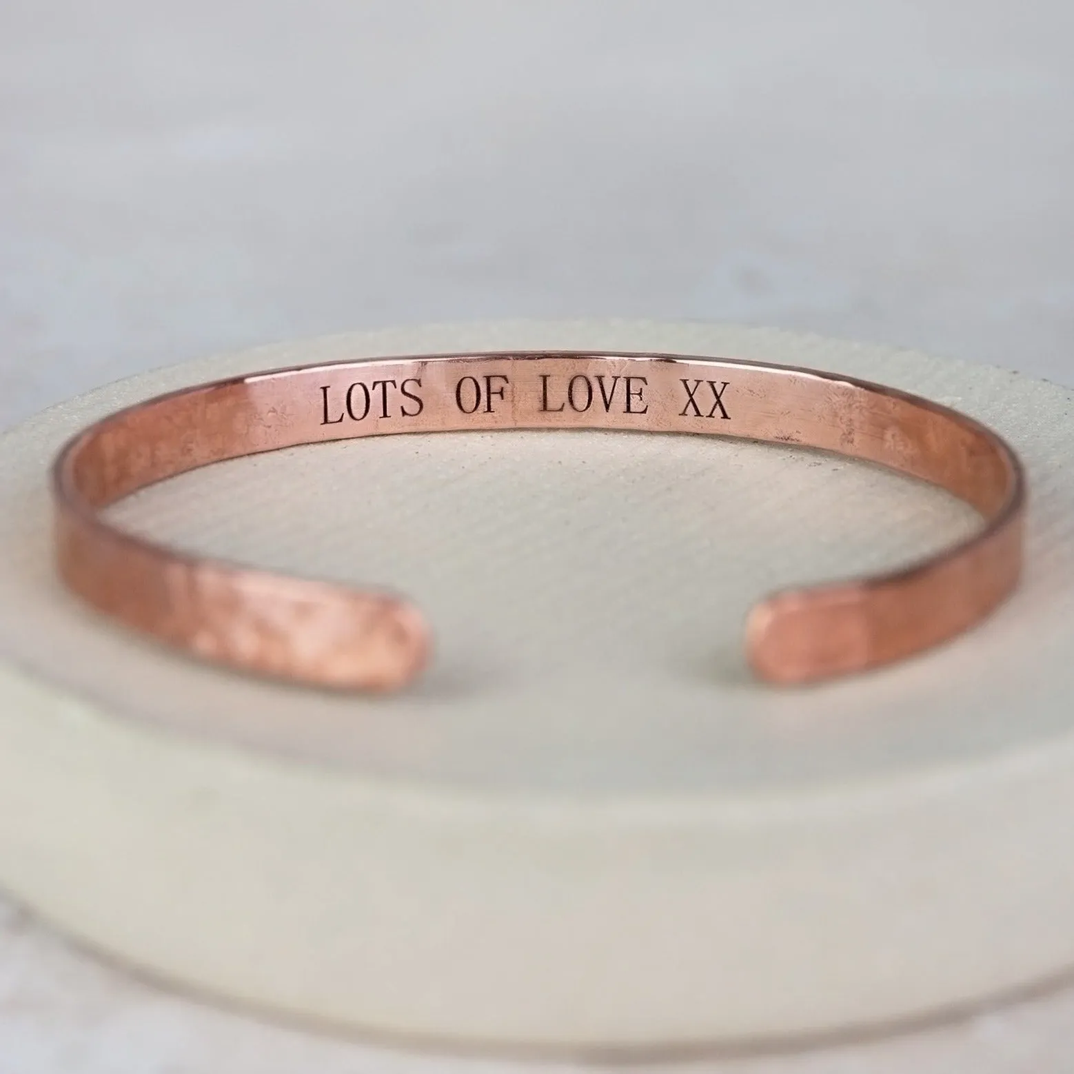 Copper Men's Personalised Cuff
