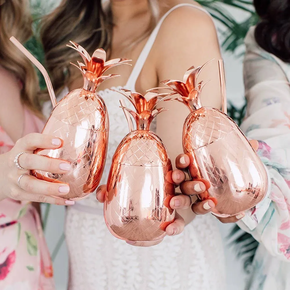 Copper Pineapple Tumbler
