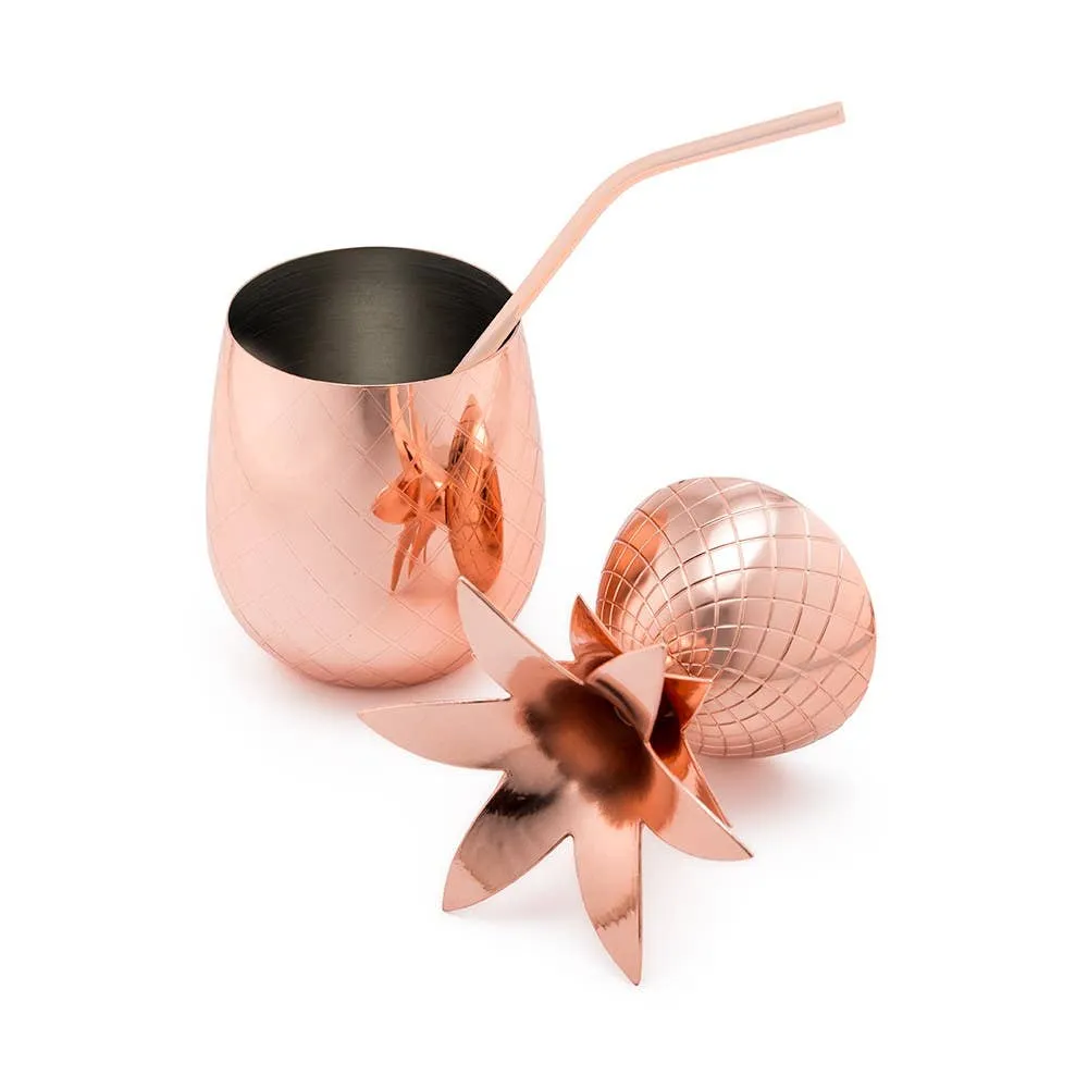 Copper Pineapple Tumbler