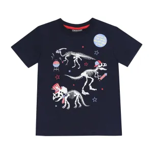 CR Sprots 4th of July Dino Bones Tee