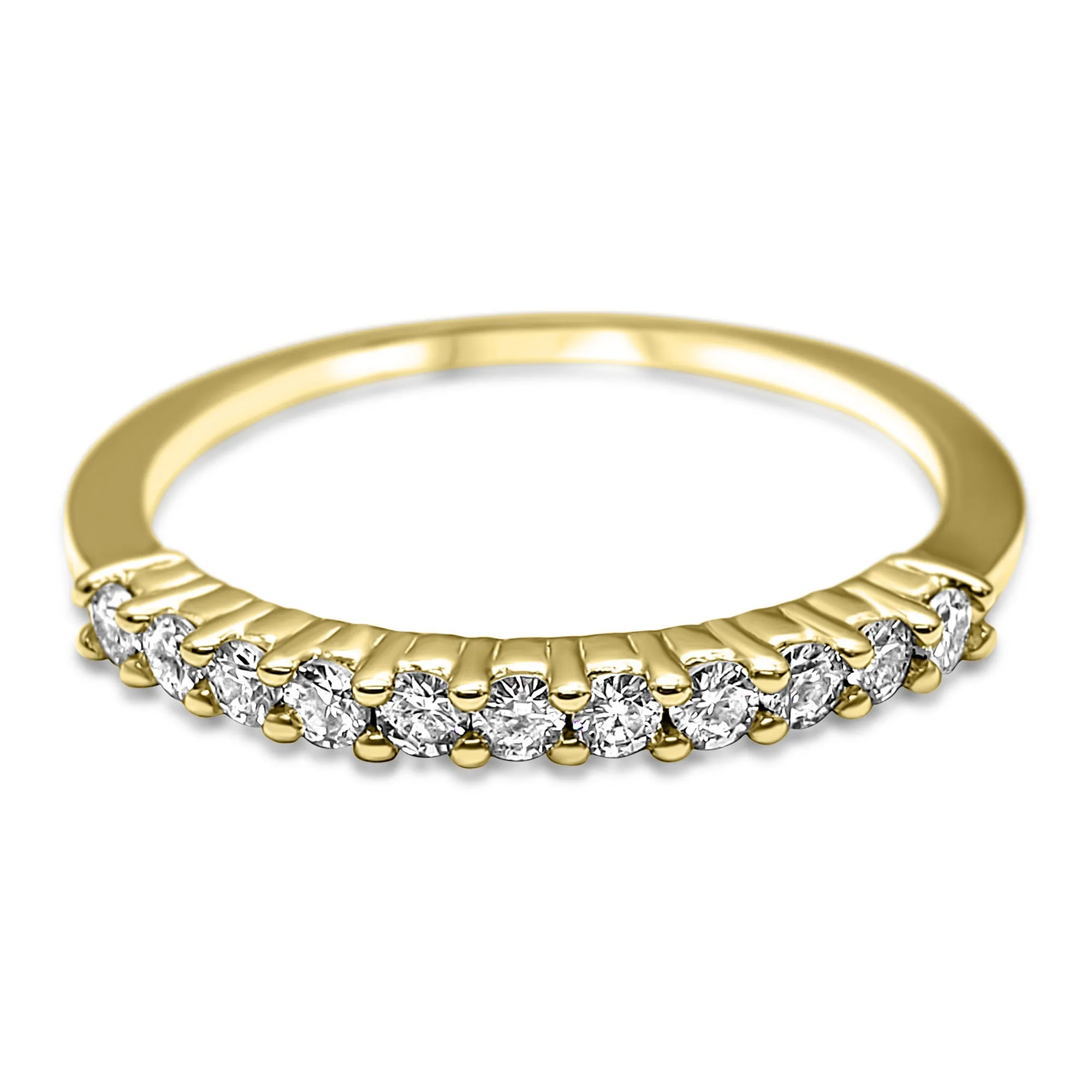 Dainty lab grown Diamond Stackable Wedding Ring 1/3 carat Anniversary Band 14k White Gold 14k Rose Gold 14k Yellow Gold