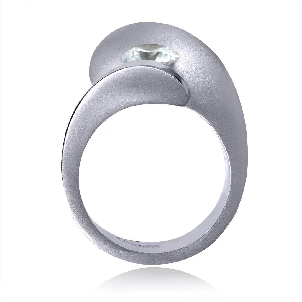 Dance Of Life Matte Engagement Ring