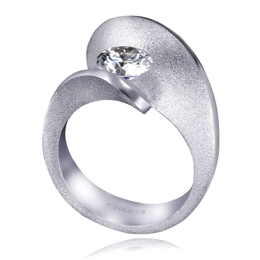 Dance Of Life Matte Engagement Ring