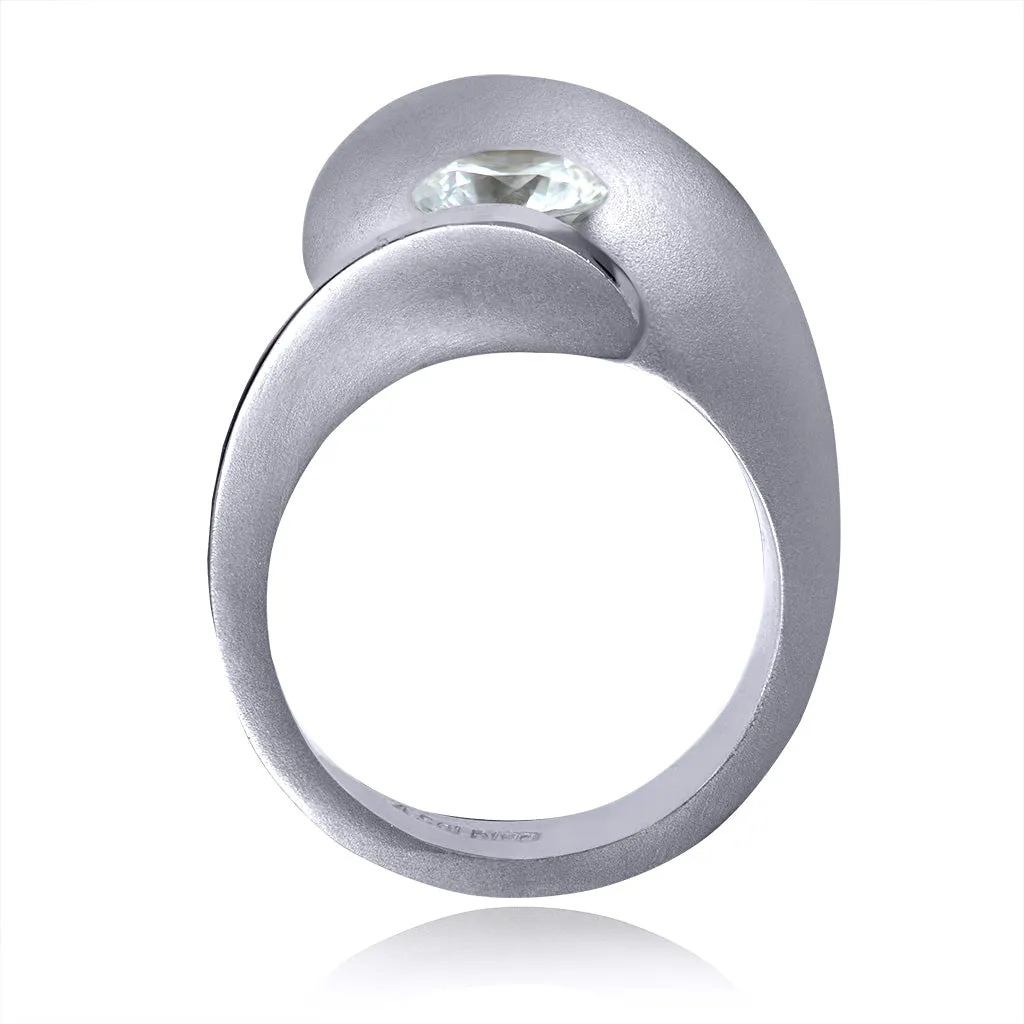 Dance Of Life Matte Engagement Ring