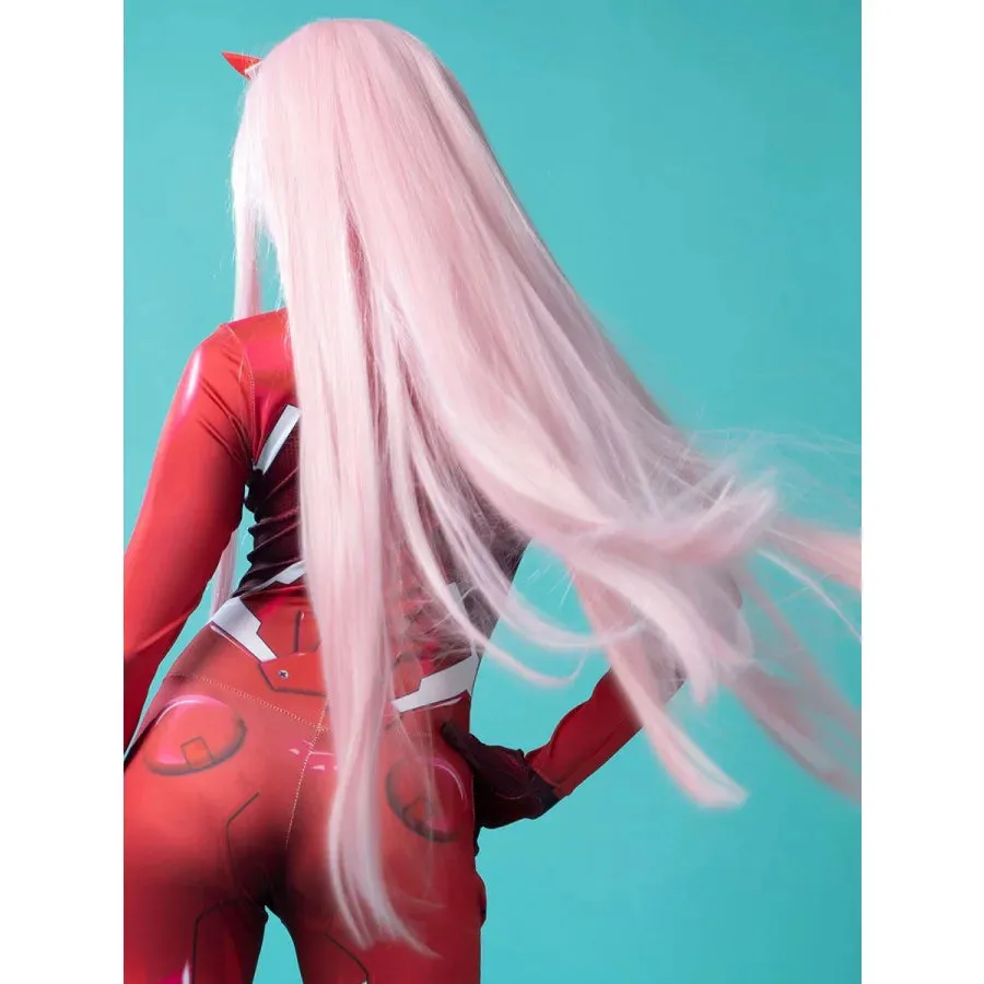 DARLING in the FRANXX ZERO TWO 02 Cosplay Wigs Pink Hair mp005778