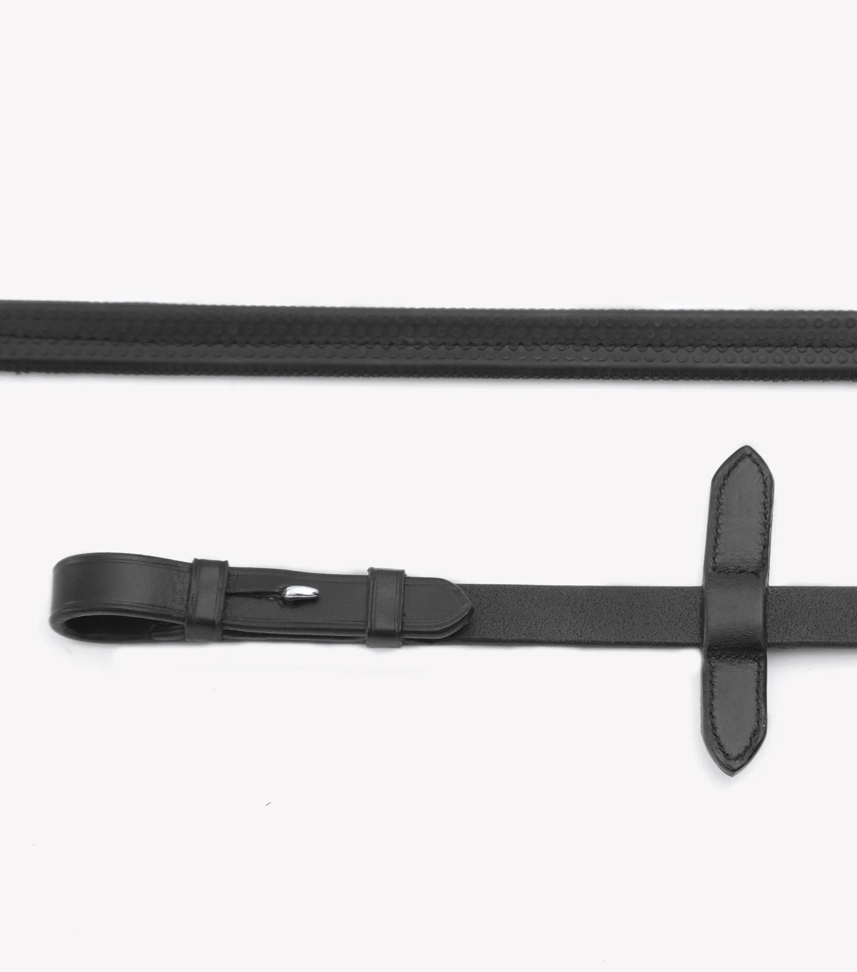 Diego Rubber Reins Black