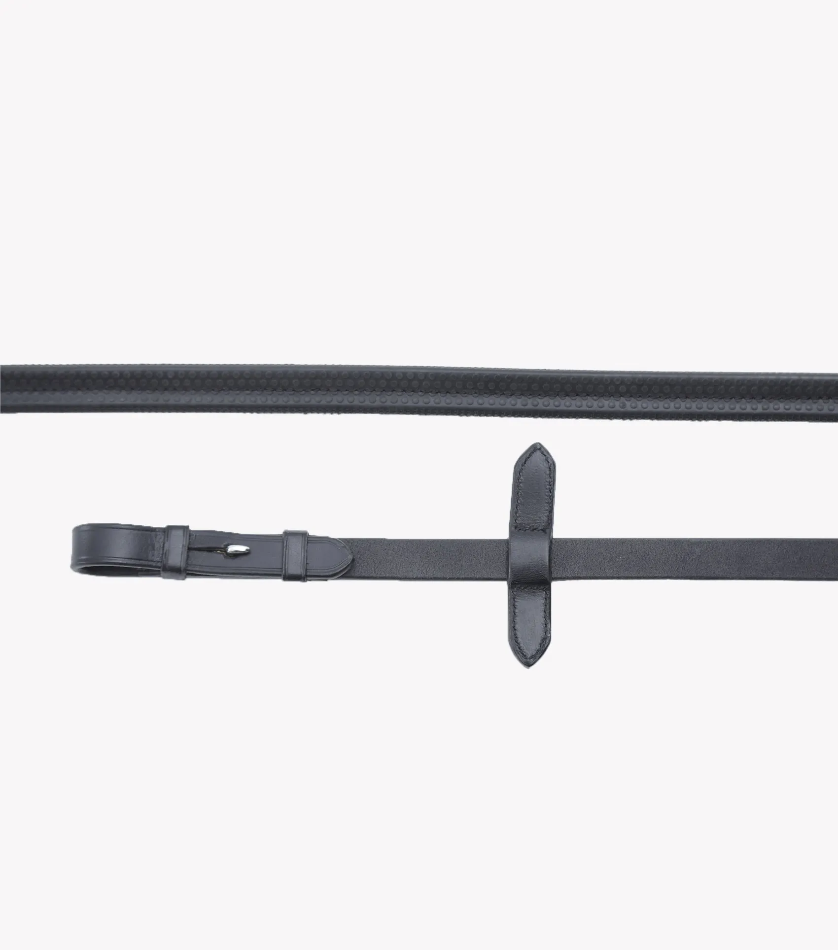 Diego Rubber Reins Black