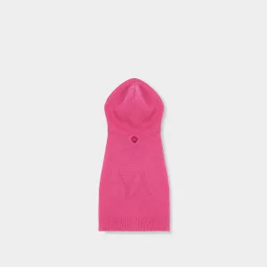 Dog Hoodie Cashmere fuchsia with YY logo