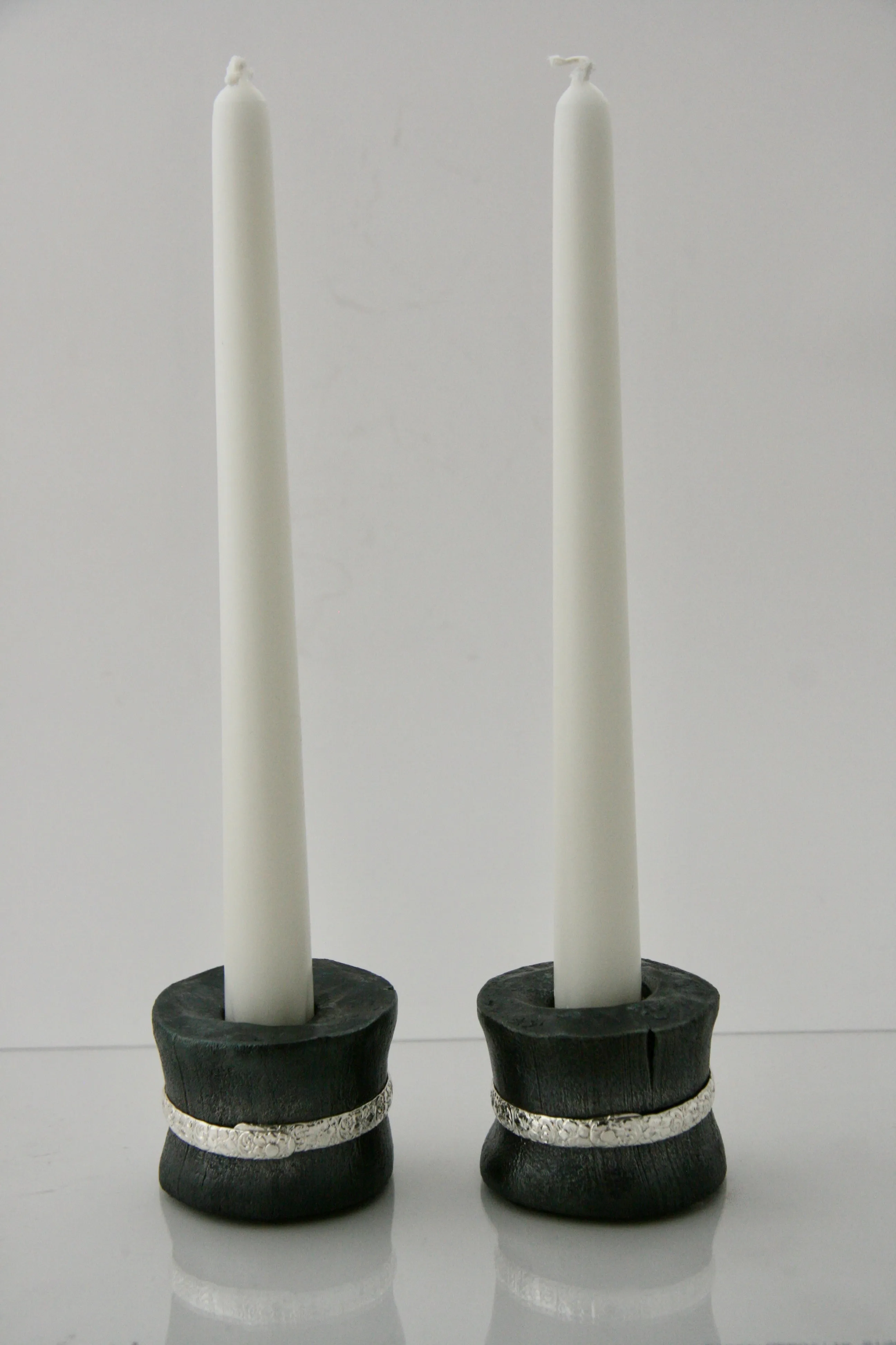Dogwood Pattern Belted Candlestick