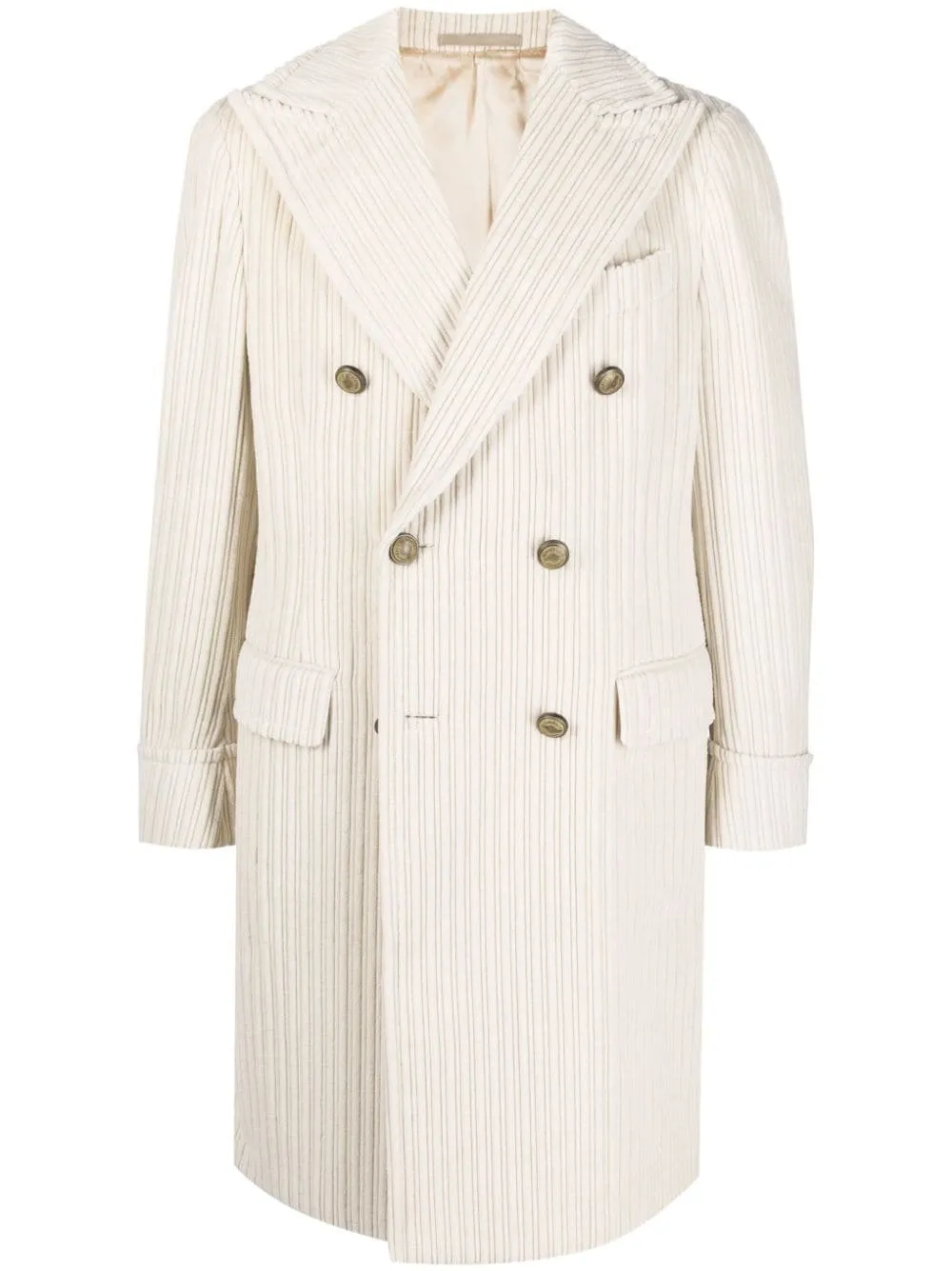 ERMENEGILDO ZEGNA -By ELEVENTY "CASHCO" CASHMERE Corduroy Coat - 42US