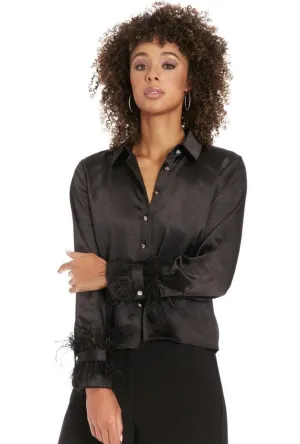 Feather Cuff Top