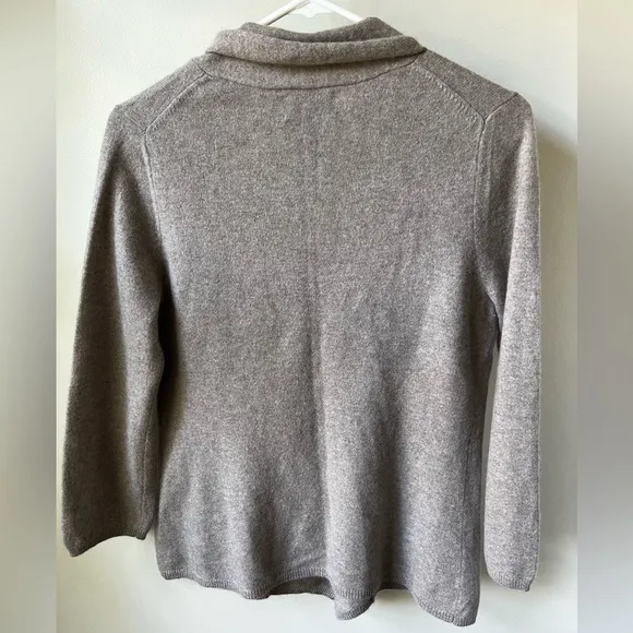 Fenn Wright Manson 2-ply Cashmere Cardigsn Sweater Quiet Luxury Soft Cozy L