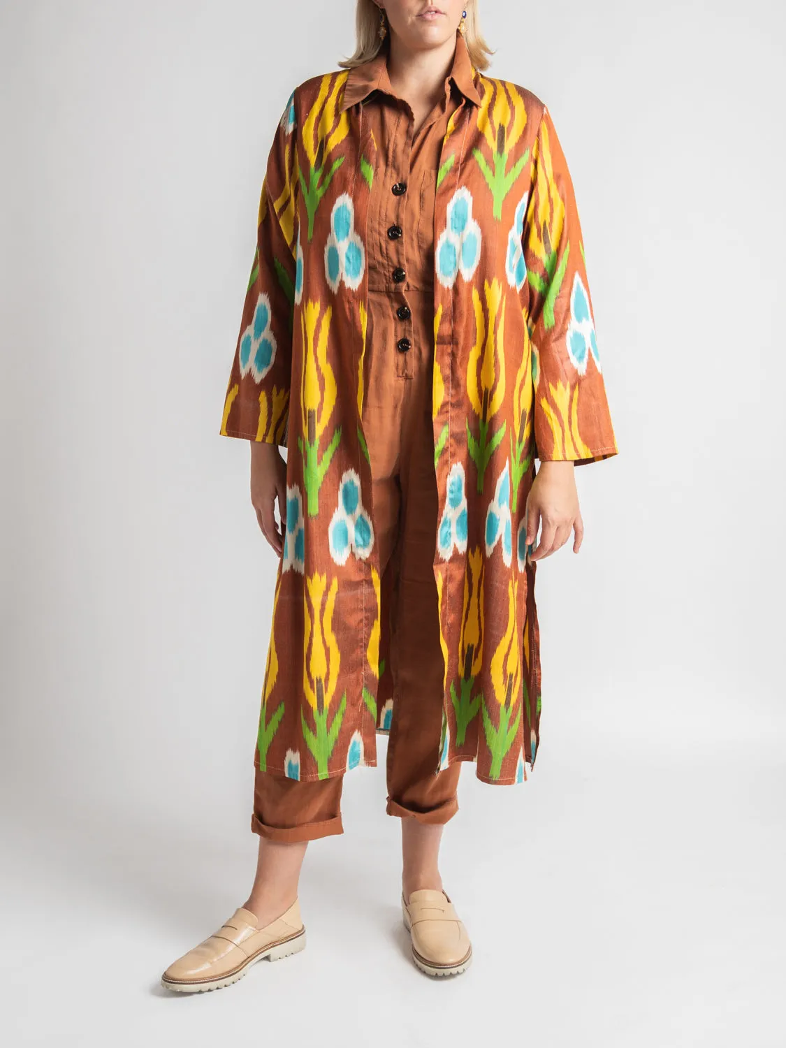Fergana Silk Caftan Duster
