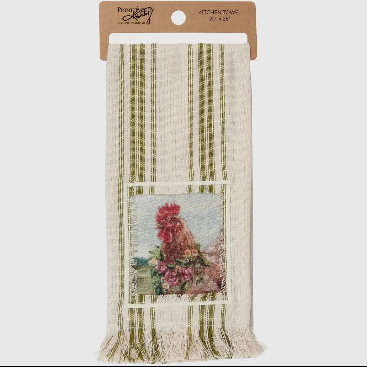 Floral Chicken Kitchen Towel