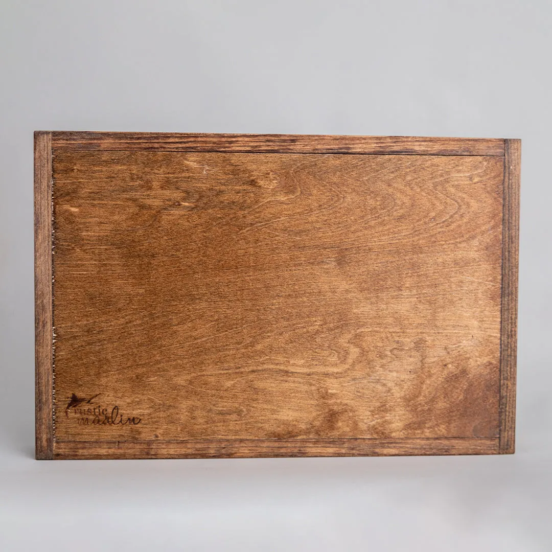 FOV Personalized Script Wooden Serving Tray