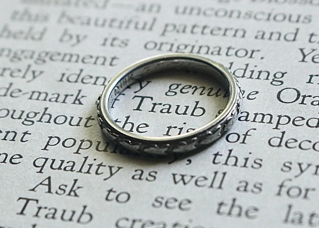 Genuine 18k Traub "Orange Blossom" Ring