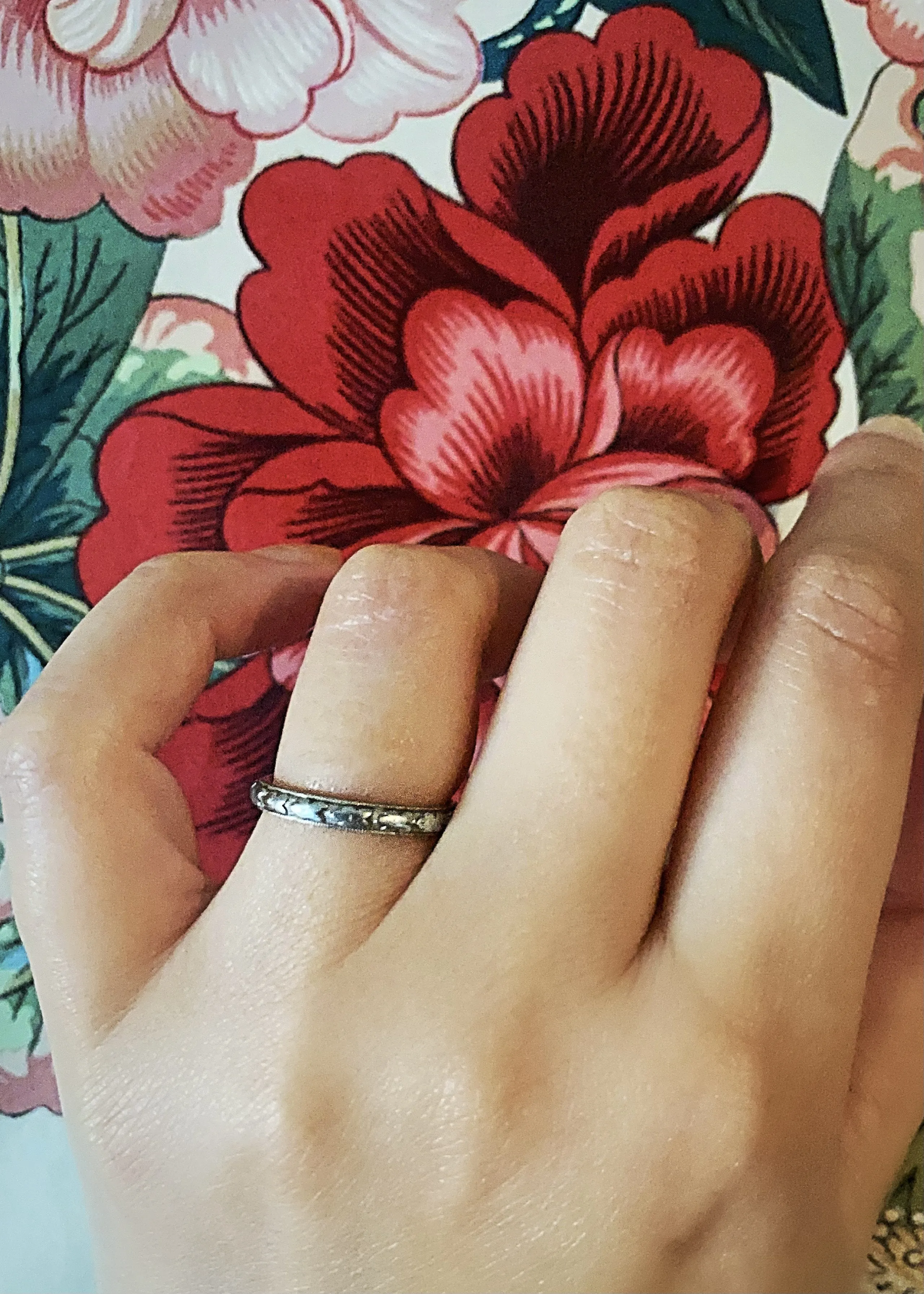Genuine 18k Traub "Orange Blossom" Ring
