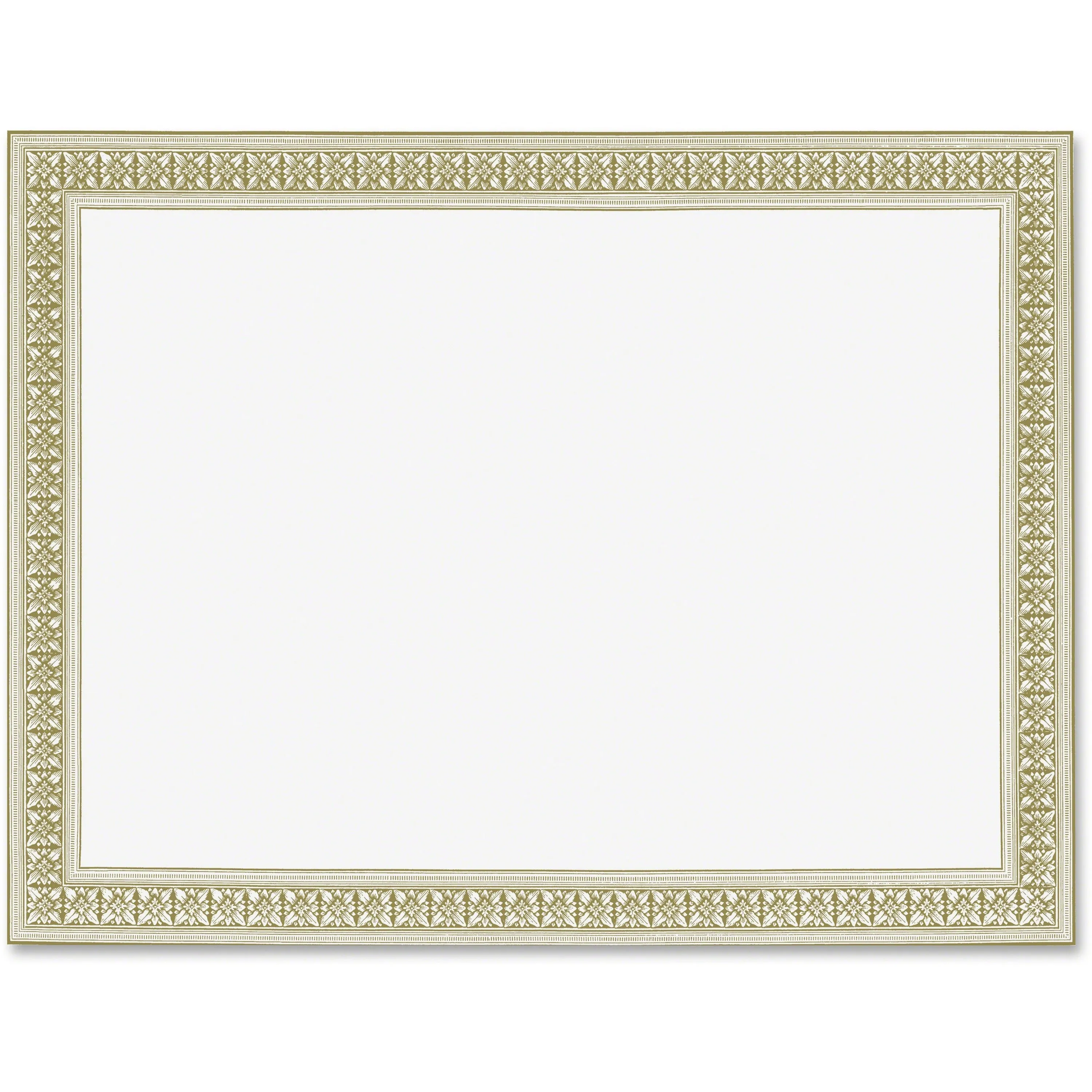 Geographics Gold Foil Stamped Flourish Design Award Certificate