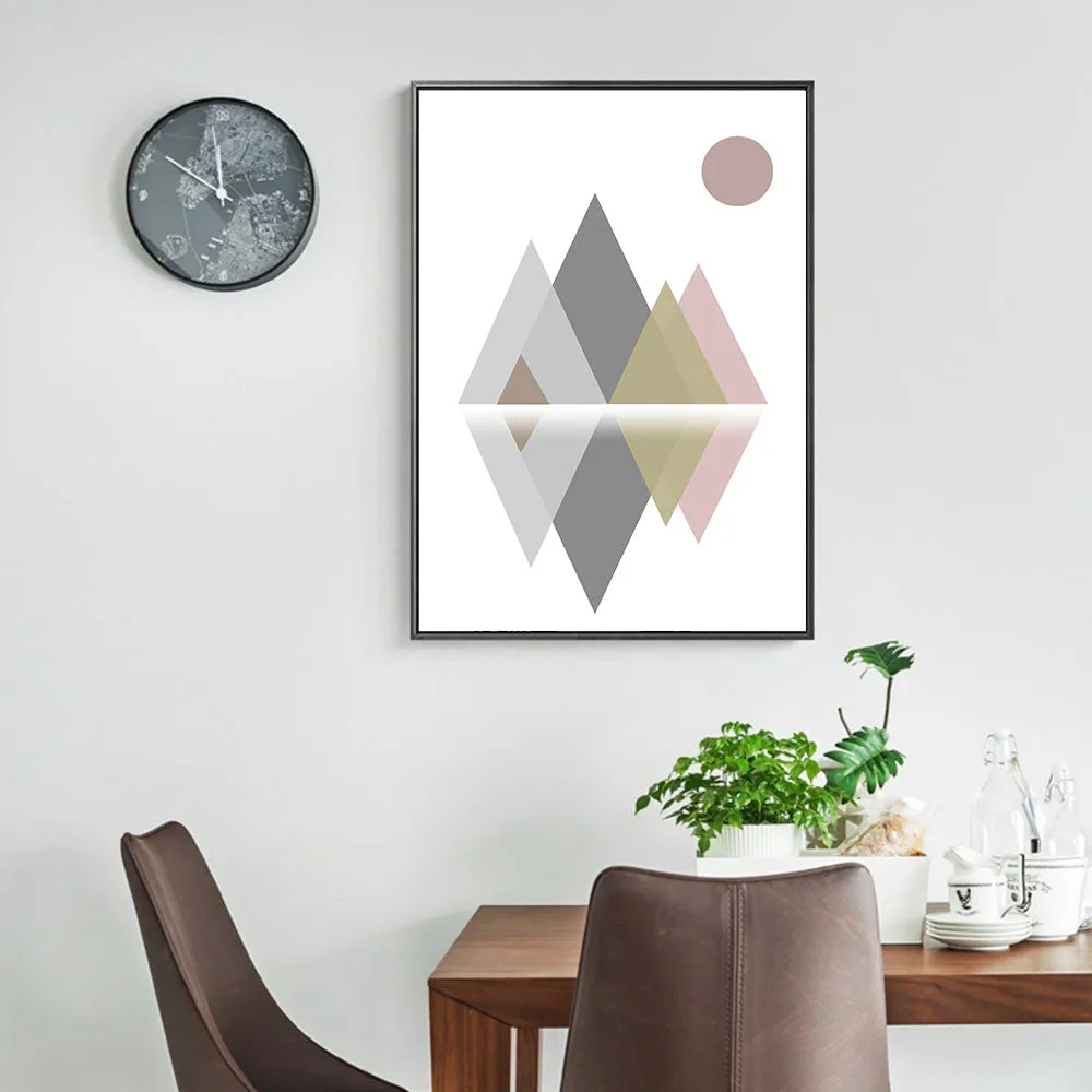 Geometric Abstract Art Wall