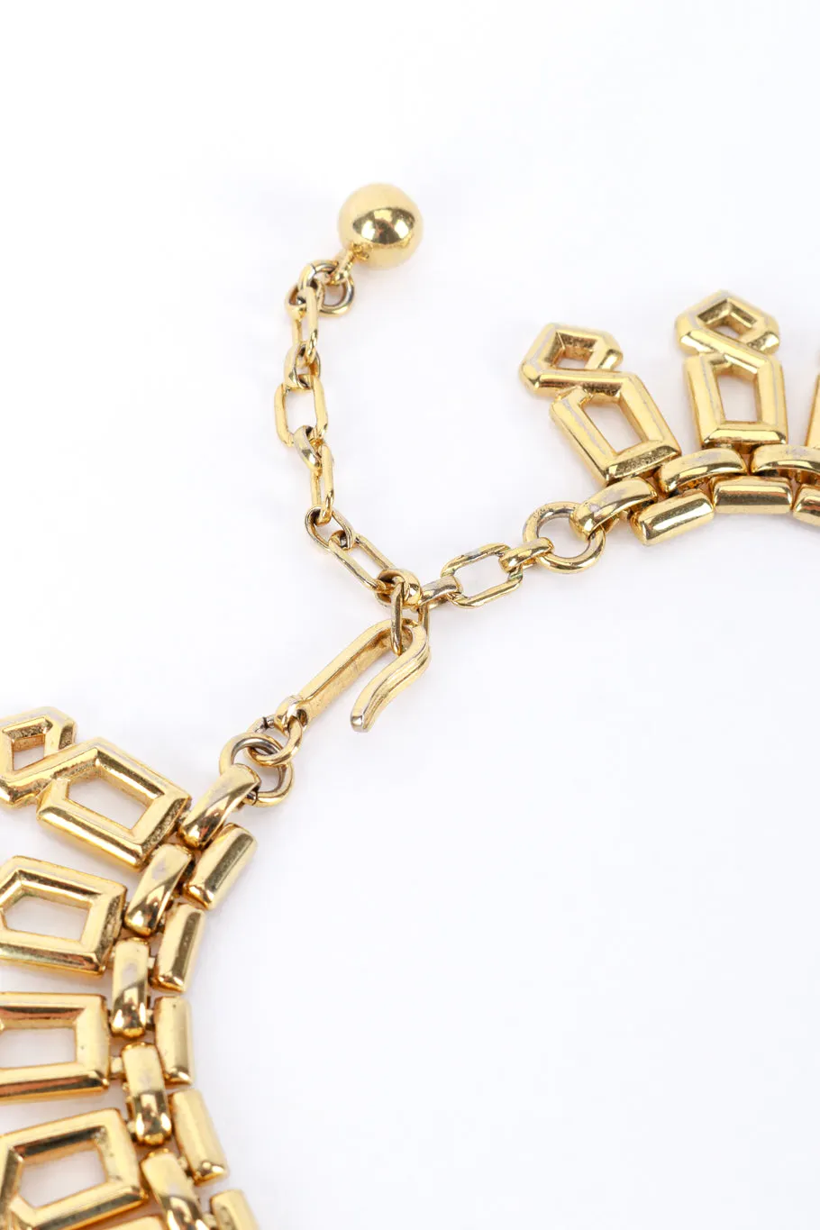Geometric Feather Collar Necklace
