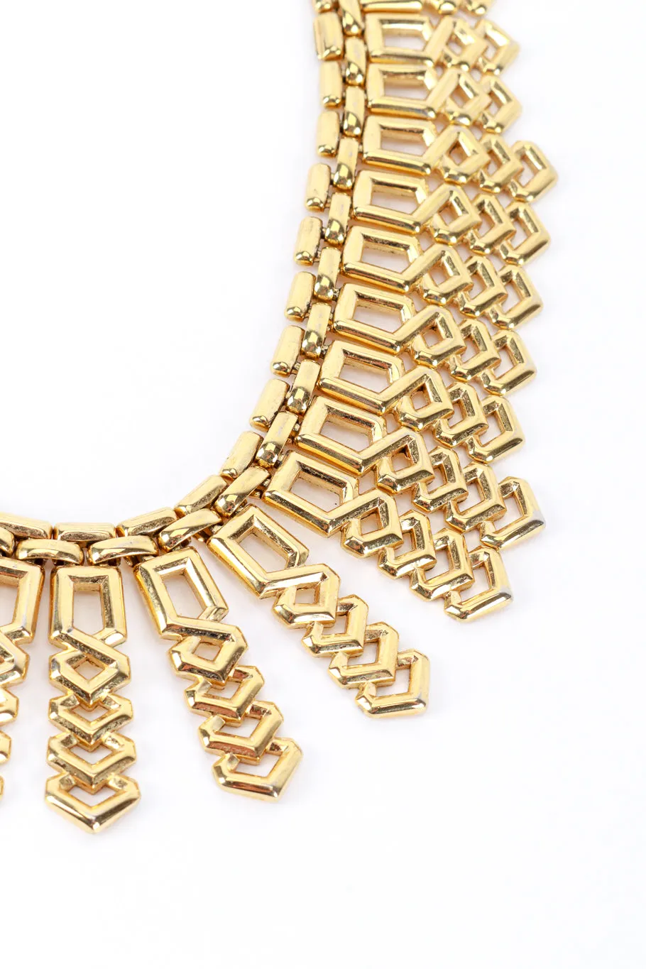 Geometric Feather Collar Necklace