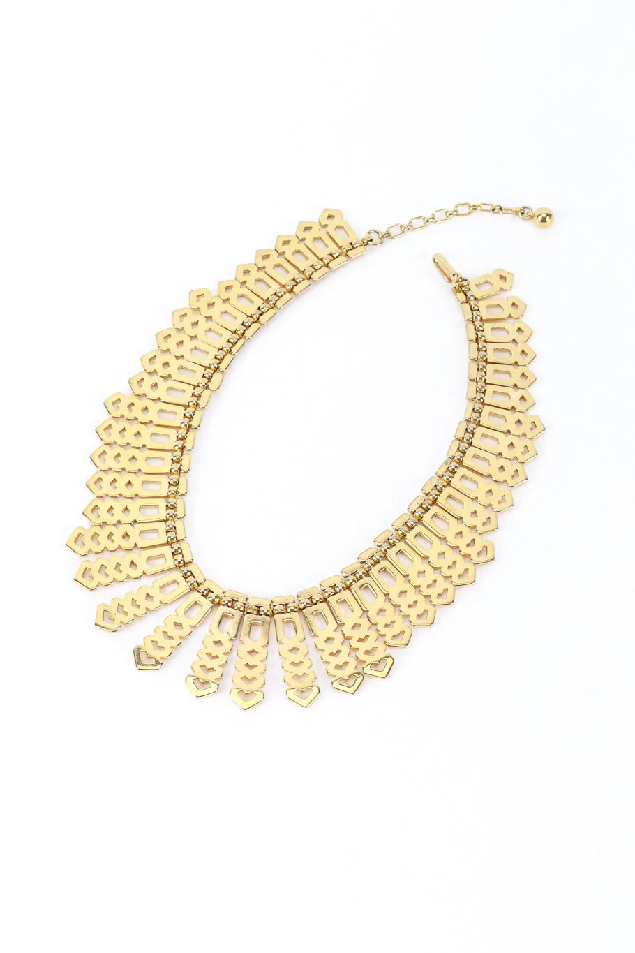 Geometric Feather Collar Necklace