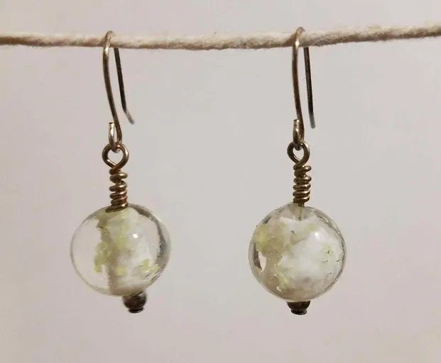 Glow in the Dark Glass Earrings | Rave Outfit & Festival Clothing Glow Jewelry
