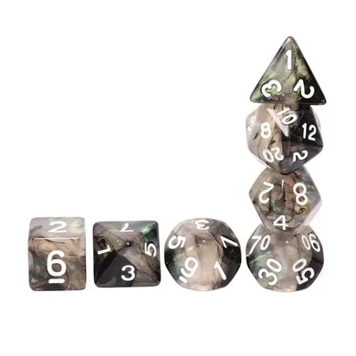 Glow in the Dark Storm Chaser RPG Dice Set