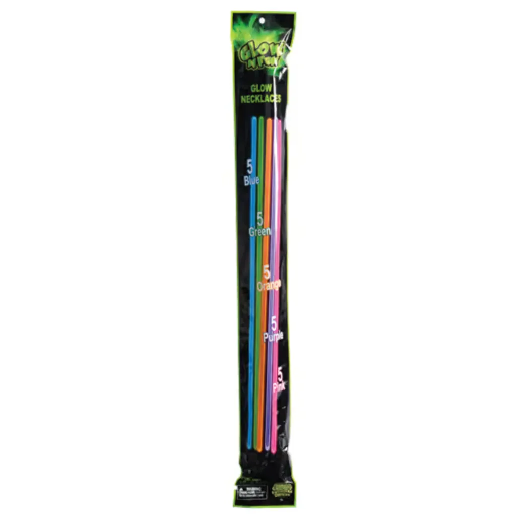 Glow N Fun Glow Necklaces - 25 Pieces