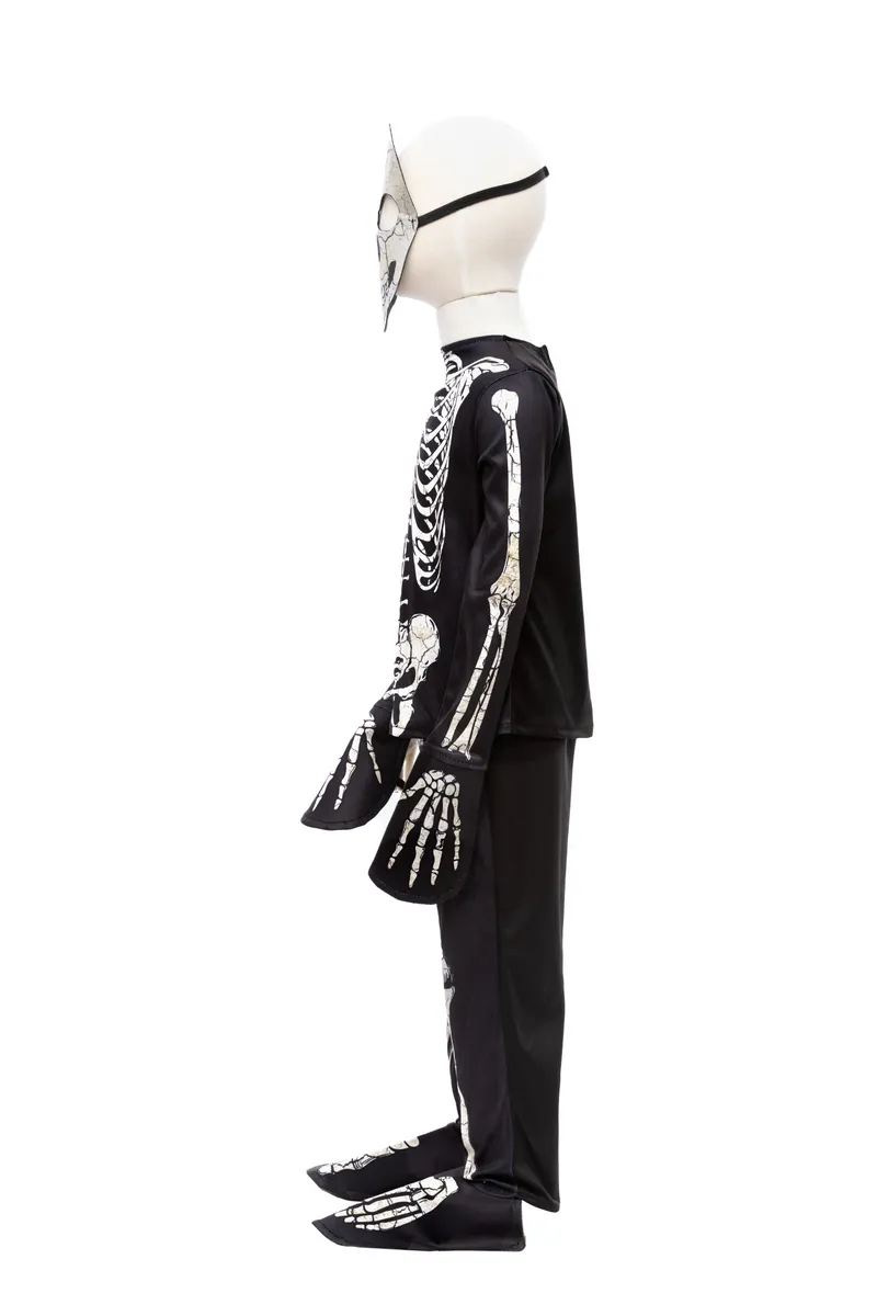 Great Pretenders GID Skeleton Shirt Pants Mask, Size 5-6
