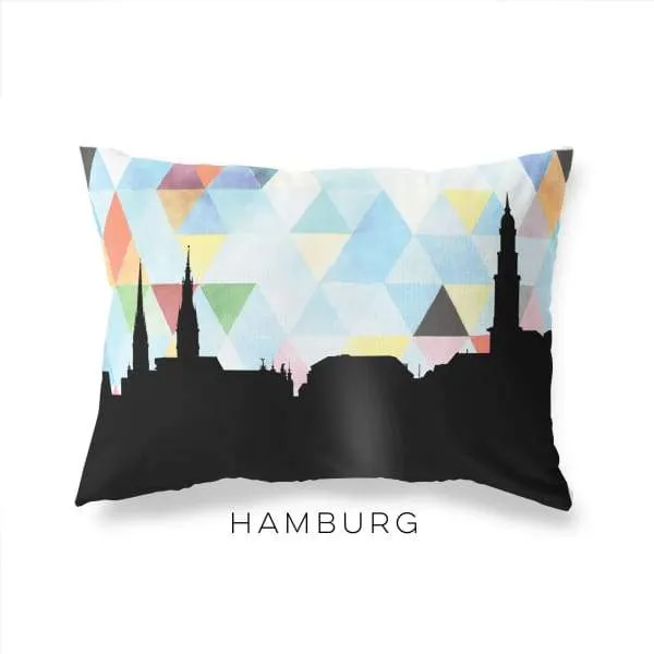Hamburg, Germany geometric skyline